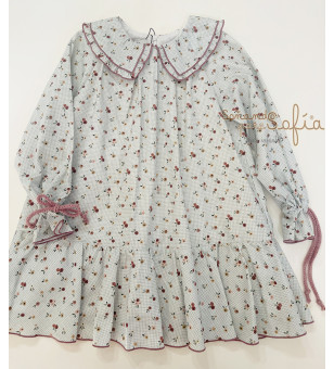 Vestido de niña grosella